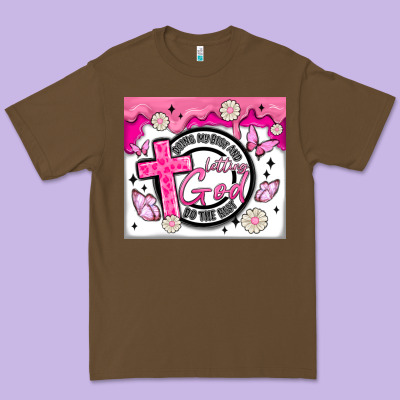 Doing My Best And Letting God Premium Tee Designed By Maliassmallbusiness