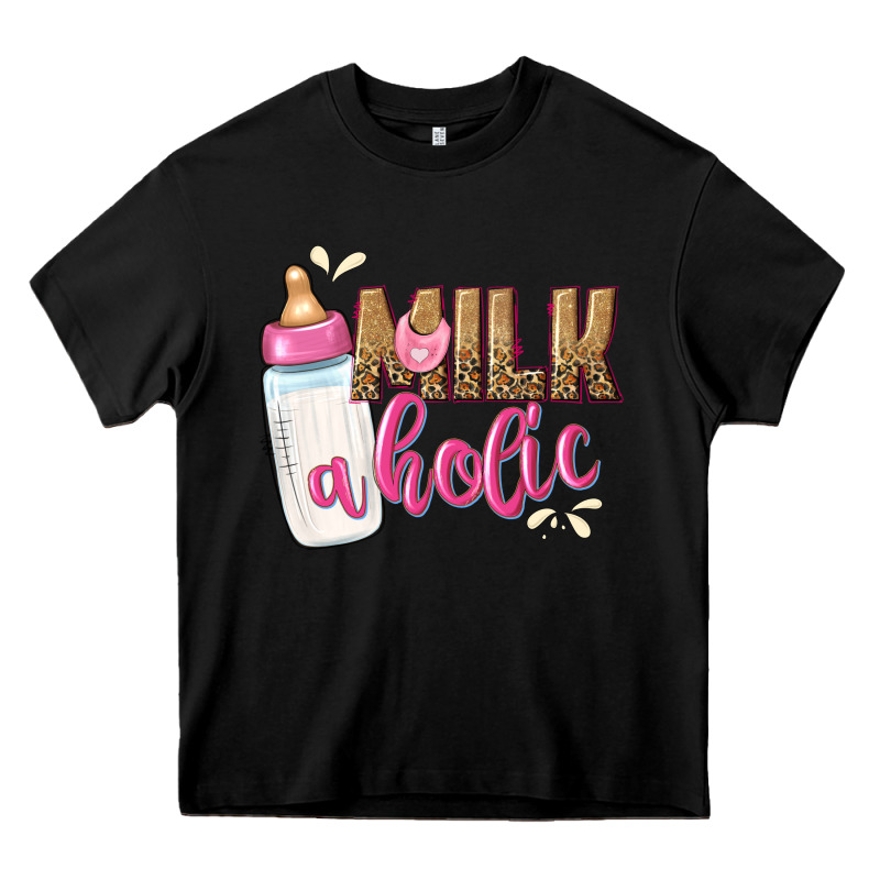 Milkaholic Girls Heavy Core Tee by NancyCooperArtShop | Teevron