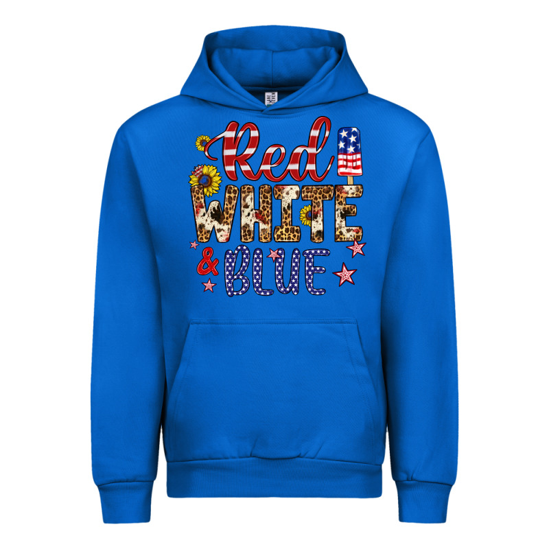 Red White And Blue Urban Hoodie by Artiststas | Teevron
