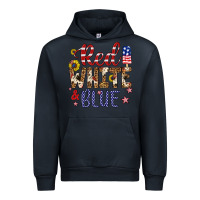 Navy red white and blue Urban Hoodie - Artiststas
