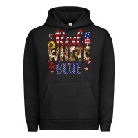 Pigment Black red white and blue Urban Hoodie - Artiststas