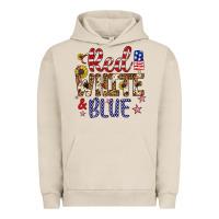 Pigment French Oak red white and blue Urban Hoodie - Artiststas