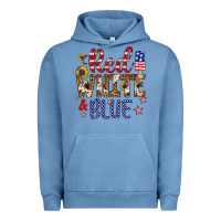 Pigment Pebble Blue red white and blue Urban Hoodie - Artiststas