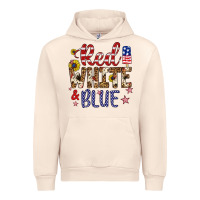 Sandshell red white and blue Urban Hoodie - Artiststas