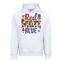 White red white and blue Urban Hoodie - Artiststas
