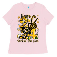 Bubblegum Pink have rockin' new year 2024 Ladies Tee - MaliasSmallBusiness