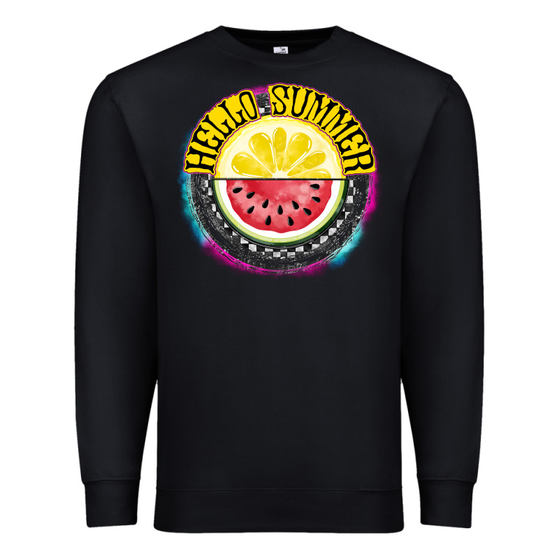 Hello Summer Premium Sweatshirt by CowhideDigitalArt | Teevron