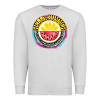 Dove Grey Hello Summer Premium Sweatshirt - CowhideDigitalArt