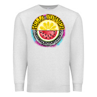 Oatmeal Heather Hello Summer Premium Sweatshirt - CowhideDigitalArt