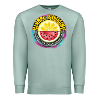 Seafoam Hello Summer Premium Sweatshirt - CowhideDigitalArt