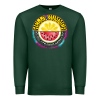 Sports Green Hello Summer Premium Sweatshirt - CowhideDigitalArt