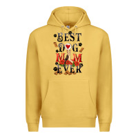 Antique Gold Best dog mom ever Mother's Day Premium Hoodie - FaDigitalArtStudio