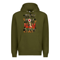 Army Green Best dog mom ever Mother's Day Premium Hoodie - FaDigitalArtStudio