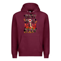 Burgundy Best dog mom ever Mother's Day Premium Hoodie - FaDigitalArtStudio