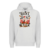 Dove Grey Best dog mom ever Mother's Day Premium Hoodie - FaDigitalArtStudio