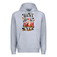 Heather Grey Best dog mom ever Mother's Day Premium Hoodie - FaDigitalArtStudio