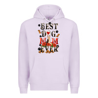 Lilac Best dog mom ever Mother's Day Premium Hoodie - FaDigitalArtStudio