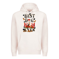 Pale Pink Best dog mom ever Mother's Day Premium Hoodie - FaDigitalArtStudio
