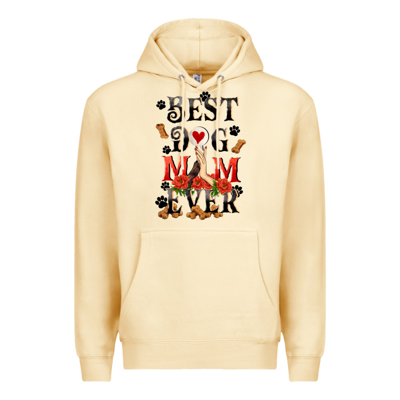 Best Dog Mom Ever Mother's Day Premium Hoodie by FaDigitalArtStudio | Teevron