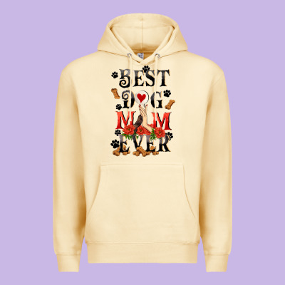 Best Dog Mom Ever Mother's Day Premium Hoodie Designed By Fadigitalartstudio