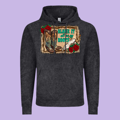 Blame It All On My Roots Vintage Hoodie Designed By Ranaportraitstore