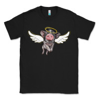 Black angel baby pig Classic Tee - BarkalooDesign