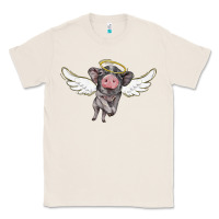 Natural angel baby pig Classic Tee - BarkalooDesign