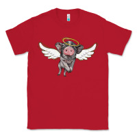 Red angel baby pig Classic Tee - BarkalooDesign