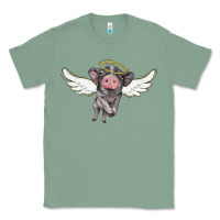 Sage angel baby pig Classic Tee - BarkalooDesign