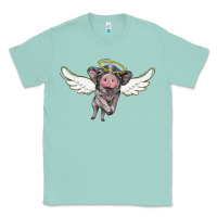 Seafoam angel baby pig Classic Tee - BarkalooDesign