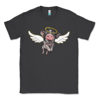 Smoke angel baby pig Classic Tee - BarkalooDesign