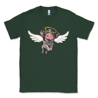 Sports Green angel baby pig Classic Tee - BarkalooDesign