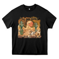 Black ain t going down til the sun comes up Heavy Core Tee - MaliasSmallBusiness