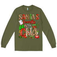Army Green santa's favorite cma Long Sleeve Tee - texasbilliewilder