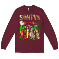 Burgundy santa's favorite cma Long Sleeve Tee - texasbilliewilder
