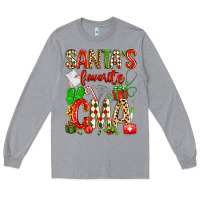 Heather Grey santa's favorite cma Long Sleeve Tee - texasbilliewilder