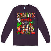 Plum santa's favorite cma Long Sleeve Tee - texasbilliewilder