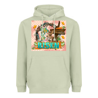 Matcha Easter Day He is risen 20oz skinny Heavyweight Hoodie - LillyAllenDesigns