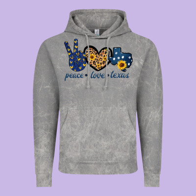 Peace Love Texas Vintage Hoodie Designed By Bettercallsaul