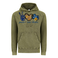 Vintage Olive Peace Love Texas Vintage Hoodie - Bettercallsaul