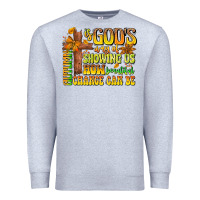 Heather Grey Autumn Is God's way Of Showing Us How Beautiful Ch Premium Sweatshirt - CowhideDigitalArt