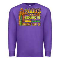 Purple Autumn Is God's way Of Showing Us How Beautiful Ch Premium Sweatshirt - CowhideDigitalArt