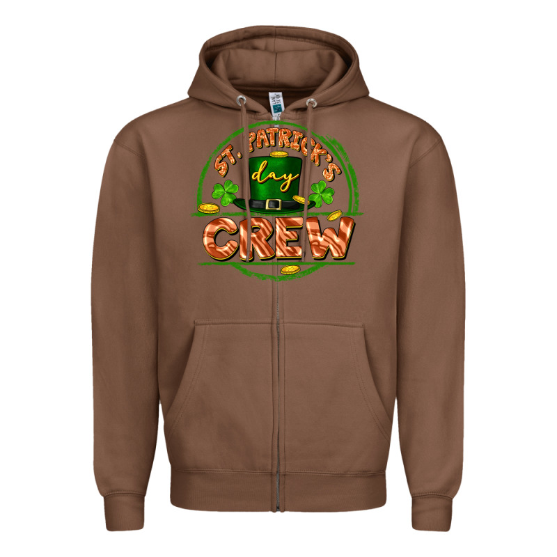 St. Patrick's Day Crew Zipper Hoodie by FaDigitalArtStudio | Teevron