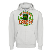 Dove Grey St. Patrick's Day crew Zipper Hoodie - FaDigitalArtStudio
