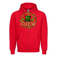 Red St. Patrick's Day crew Zipper Hoodie - FaDigitalArtStudio
