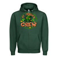 Sports Green St. Patrick's Day crew Zipper Hoodie - FaDigitalArtStudio