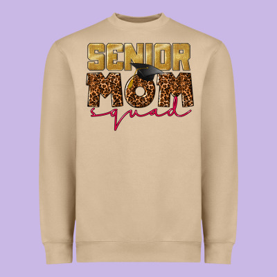 Senior Mom Squad Heavyweight Sweatshirt Designed By Cowgirlartshop