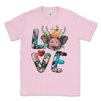 Bubblegum Pink pig love Classic Tee - BarkalooDesign