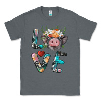 Charcoal Heather pig love Classic Tee - BarkalooDesign