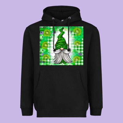 St. Patricks Day Gnome Heavyweight Hoodie Designed By Cowhidedigitalart